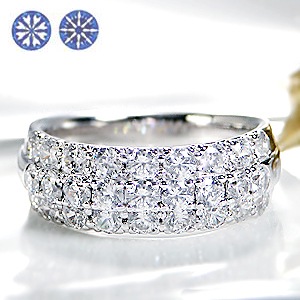 pt950 ハート＆キューピッド ダイヤモンド パヴェリング 【1.5ct】鑑別カード・スコープ付