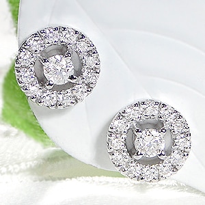 ⭐︎19pt900 ピアス PT900 ブルージルコン ダイヤモンド ピアス | VERITEOnline-Shop