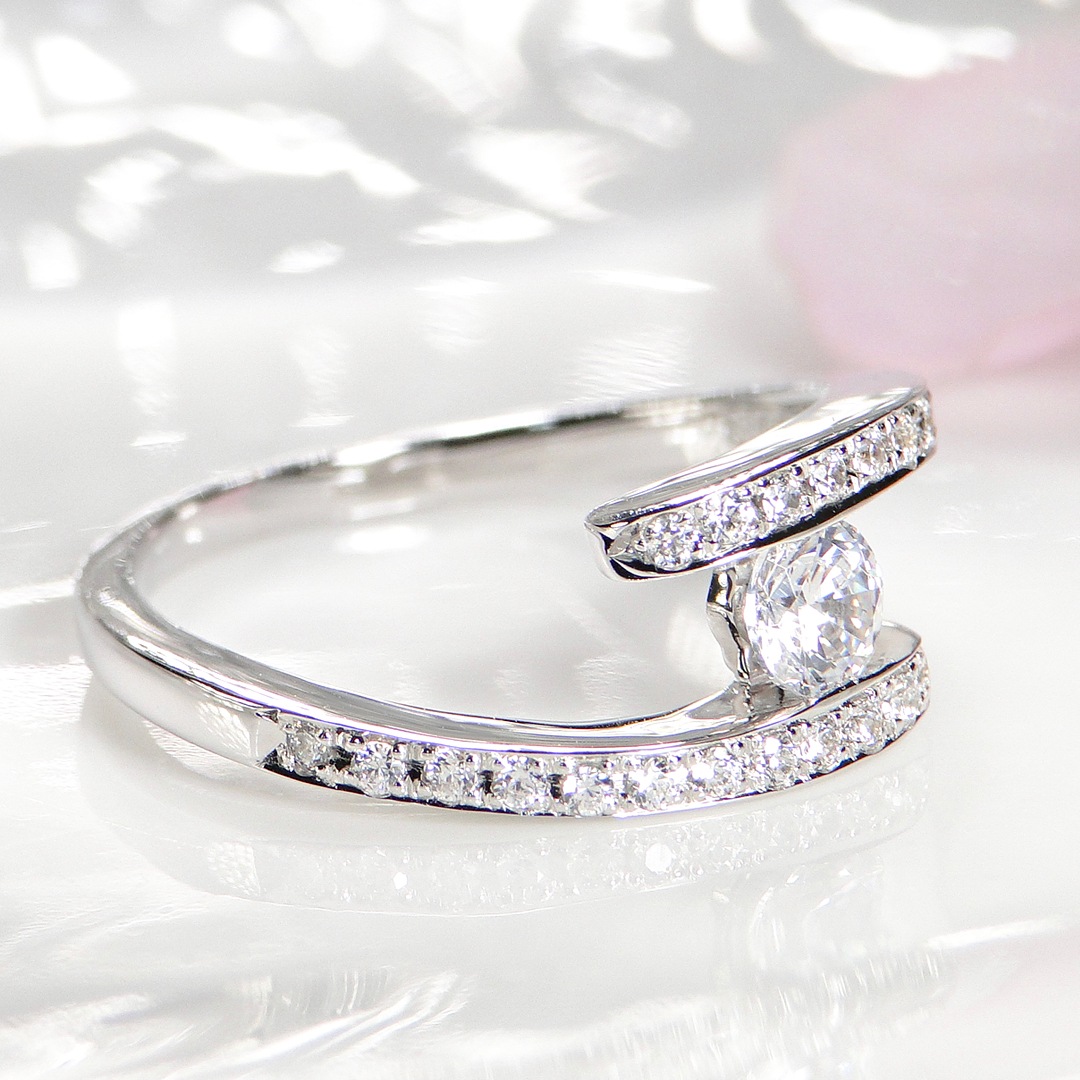 pt900【0.54ct】ダイヤモンド リング　csr0213-pt