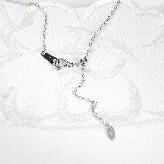 Pt950 ルビー オーバル ダイヤモンド ネックレス