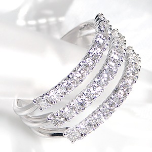 pt900 ダイヤモンド リング【1.3ct】