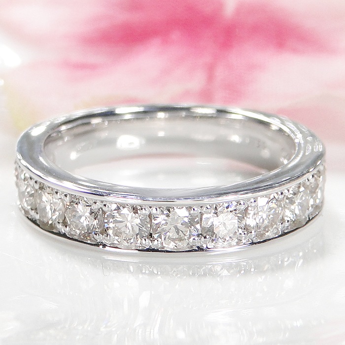 Pt950/K18YG エタニティリング【1.5ct】