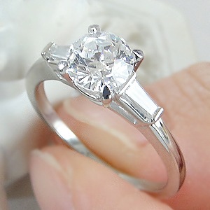 pt950 ダイヤモンド リング【1.20ct 】中石大粒1カラット