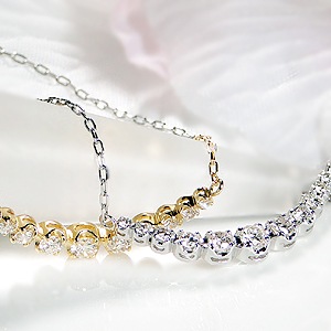 【0.3ct】ダイヤモンド ライン ネックレス ペンダント pt900