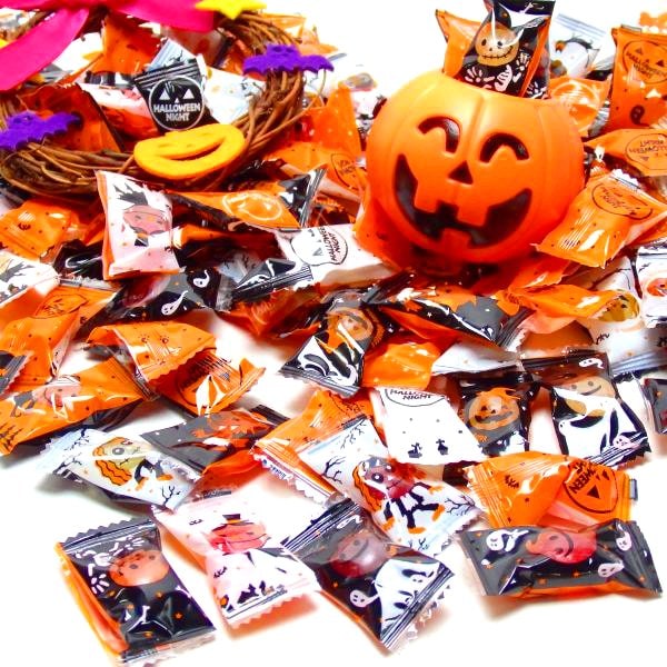 ハロウィン5センチパッチンピン☆キャンディおばけ☆オレンジ ハロウィン5センチパッチンピン☆キャンディおばけ☆オレンジ