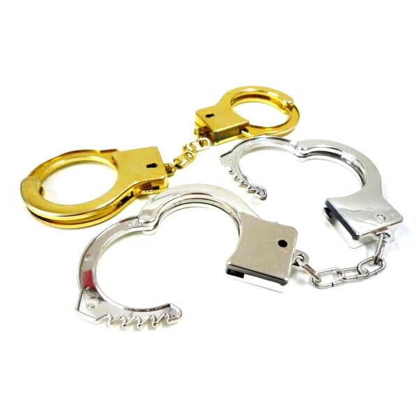 メッキ手錠 25個セット