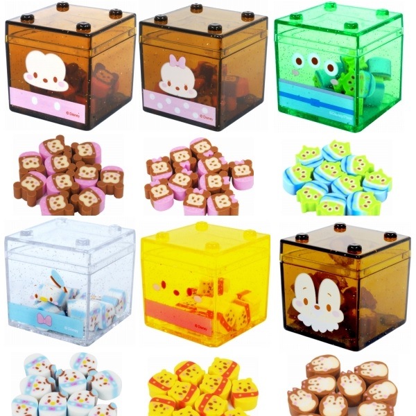 ディズニーつむつむブロック消しゴム 24個セット