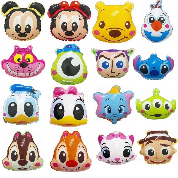 ディズニー顔柄ダイカットアームリング16柄アソート 16個セット