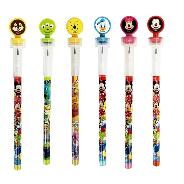 ディズニースタンプ付ロケット鉛筆 12個セット