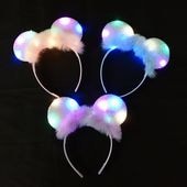 WDW ウォルトディズニーワールド　50周年 ミニーマウス　光る　カチューシャ WDW ウォルトディズニーワールド 50周年 ミニーマウス 光る