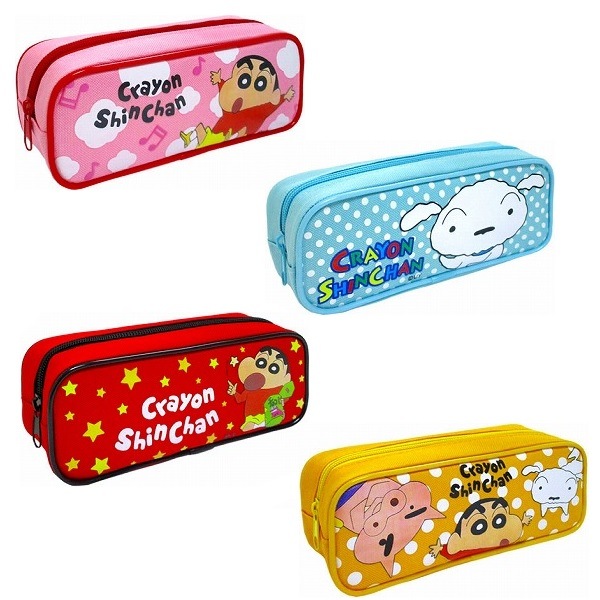 クレヨンしんちゃんカラフルスクエアペンポーチ 4個セット