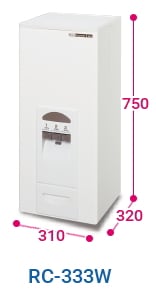 ◎エムケー精工：計量米びつコメラックス(ホワイト)/RC-333W