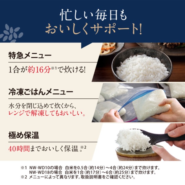 ���ݰ�������IH���ӥ��㡼�ˤ�椭��5.5����(�ۥ磻��)/NW-WD10-WA