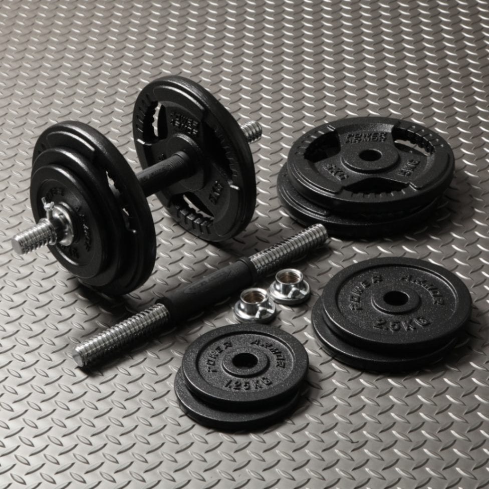 アイアンダンベル39KGセット（片手19.5KG×2個）/POWER ARMOR（パワーアーマー）