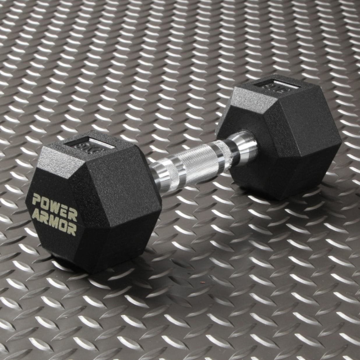 ラバーHEXダンベル5KG（1本）/POWER ARMOR（パワーアーマー）