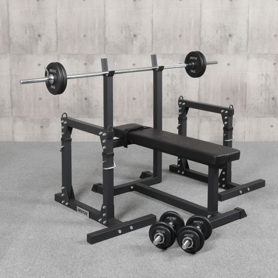 アイロテック　ダンベルセット　等 IROTEC（アイロテック） バーベル ダンベル セット 50kg アイアン