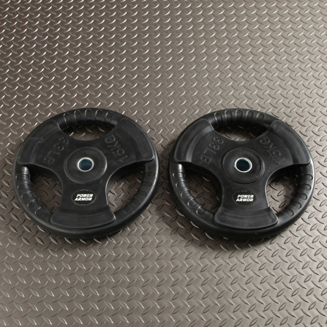 ラバープレート15kg×2枚 (穴径29mm) / POWER ARMOR（パワーアーマー）