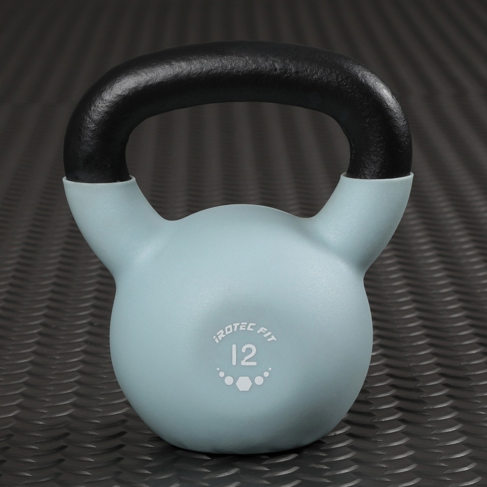 【2026年7月新発売】IROTEC FIT（アイロテック フィット）ネオプレーンケトルベル スモーキーブルー12KG-0