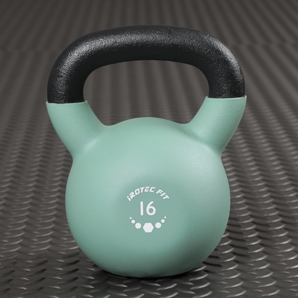 【2026年7月新発売】IROTEC FIT（アイロテック フィット）ネオプレーンケトルベル ピスタチオグリーン 16KG-0