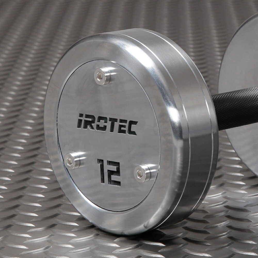ハードクロームジムダンベル12kg / IROTEC（アイロテック）