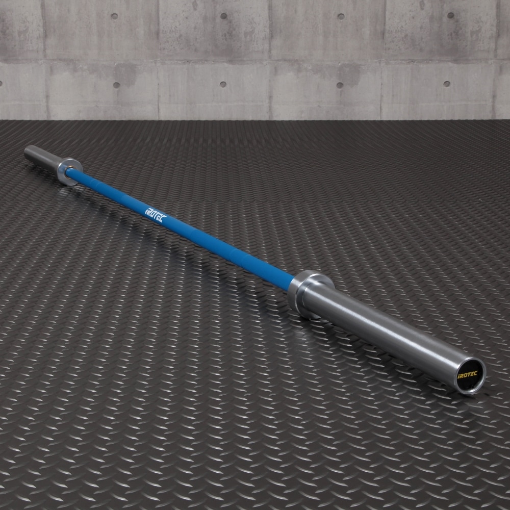 ブルーオリンピックラバーバーベル255KGセット(アルミカラー付き)/IROTEC（アイロテック）-1