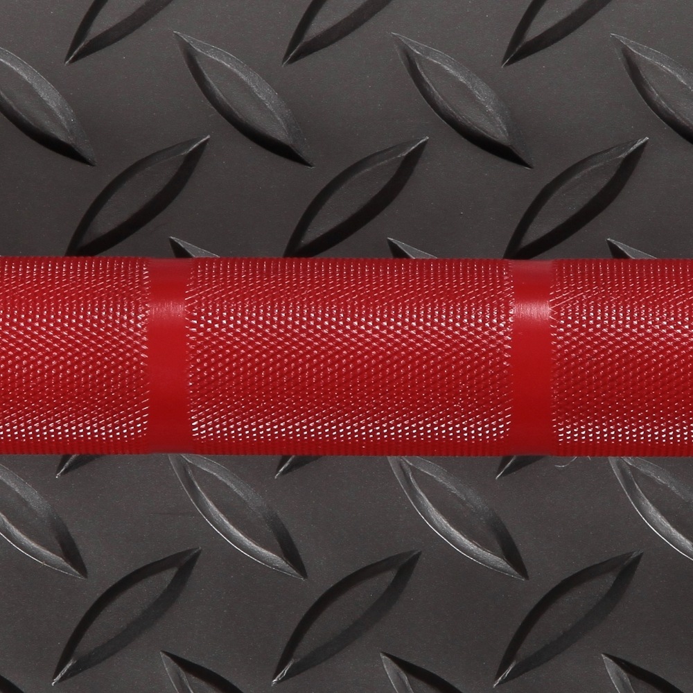 レッドオリンピックラバーバーベル255KGセット(アルミカラー付き)/IROTEC（アイロテック）-2