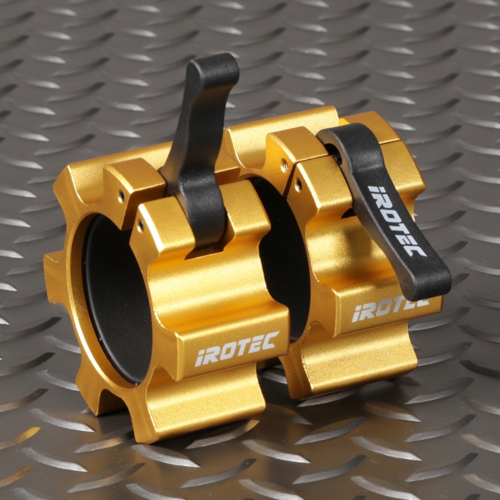 ゴールドオリンピックラバーバーベル175KGセット(アルミカラー付き)/IROTEC（アイロテック）-6