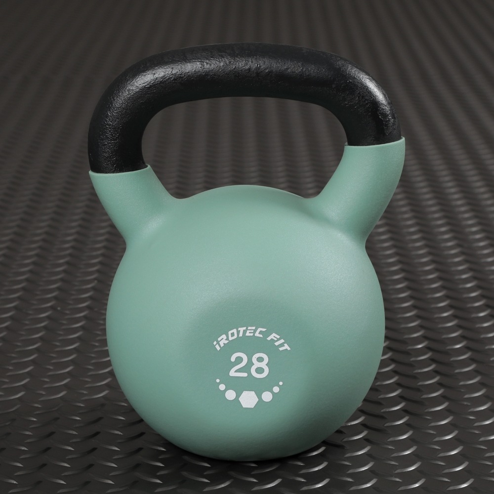 【2026年7月新発売】IROTEC FIT（アイロテック フィット）ネオプレーンケトルベル ピスタチオグリーン 28KG-0