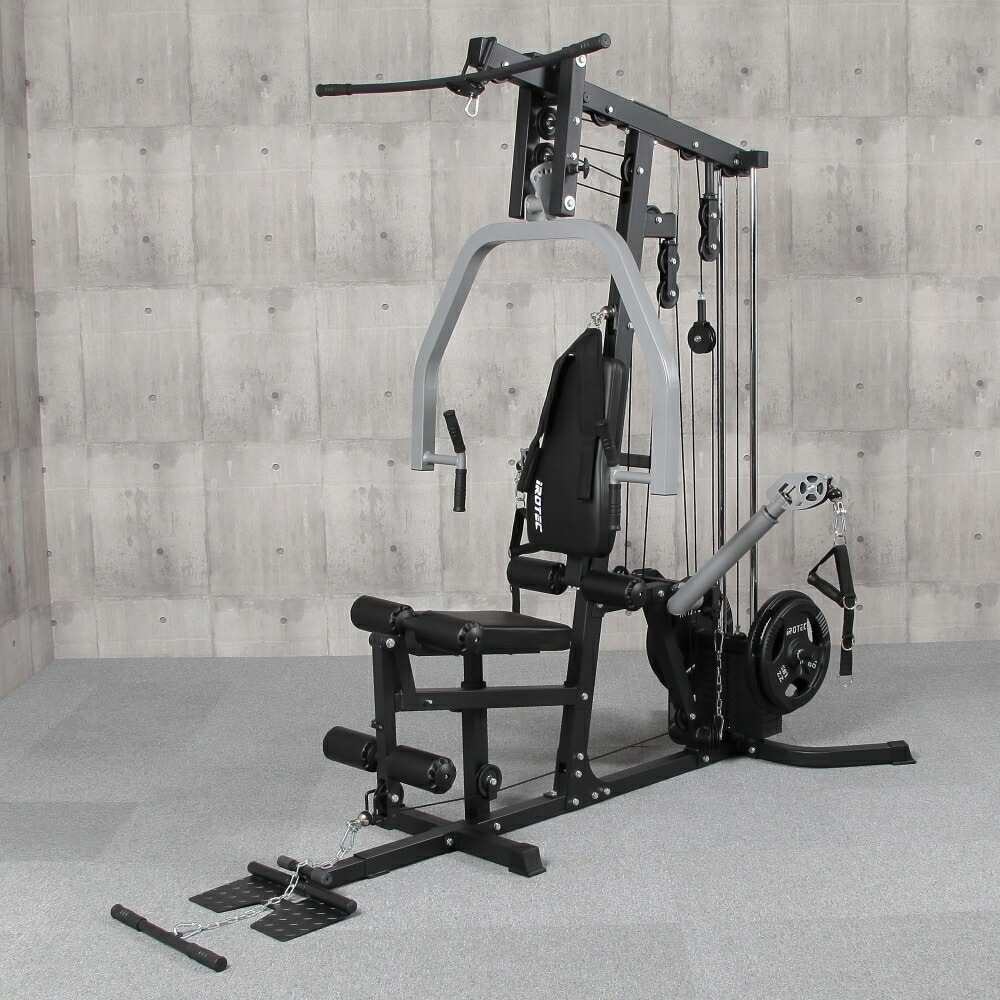 【究極のマルチマシン！ウエイトMAX100KG可】パワーストレングスジム/IROTEC（アイロテック）-19