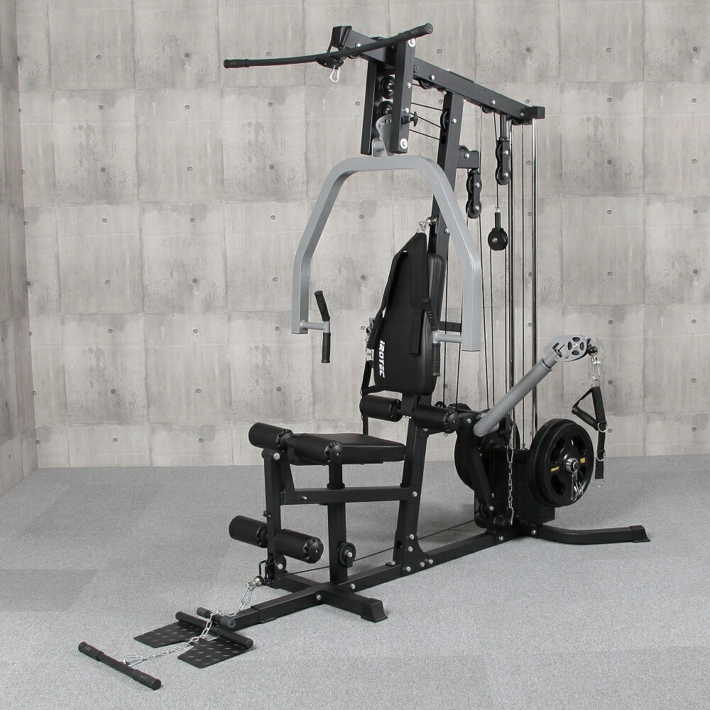 【究極のマルチマシン！ウエイトMAX100KG可】パワーストレングスジム/IROTEC（アイロテック）-23