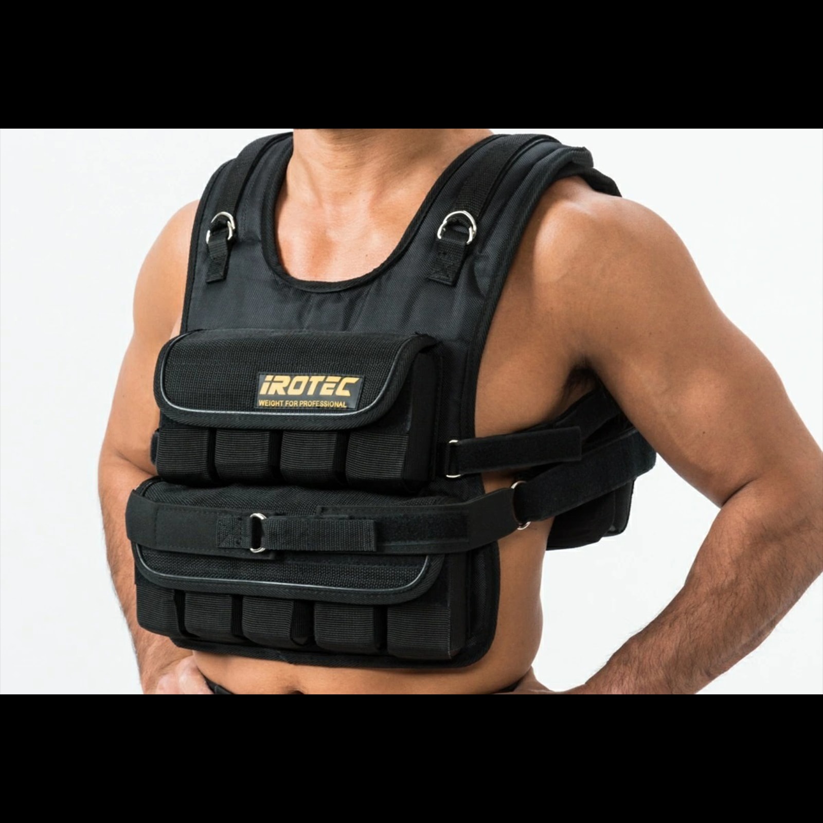 IROTEC ウエイトベスト 26kg ブラック NEWブロックウエイトベスト57ポンド(約26kg) / IROTEC（アイロテック）