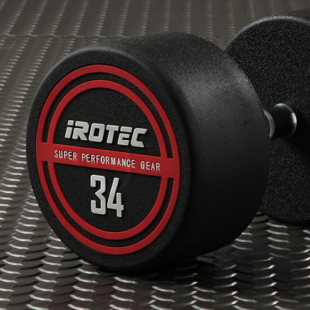 ①ivanko 施設用ラバーダンベル24kg　ゴールドジム アイロテック ①ivanko 施設用ラバーダンベル24kg ゴールドジム アイロテック