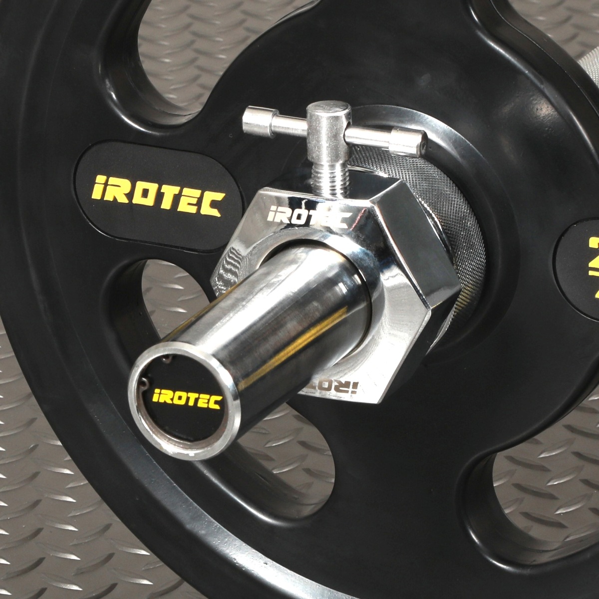 IROTEC（アイロテック）オリンピックソリッドバーベルカラー2.5KG×2個 径50mm専用 圧着タイプ-7