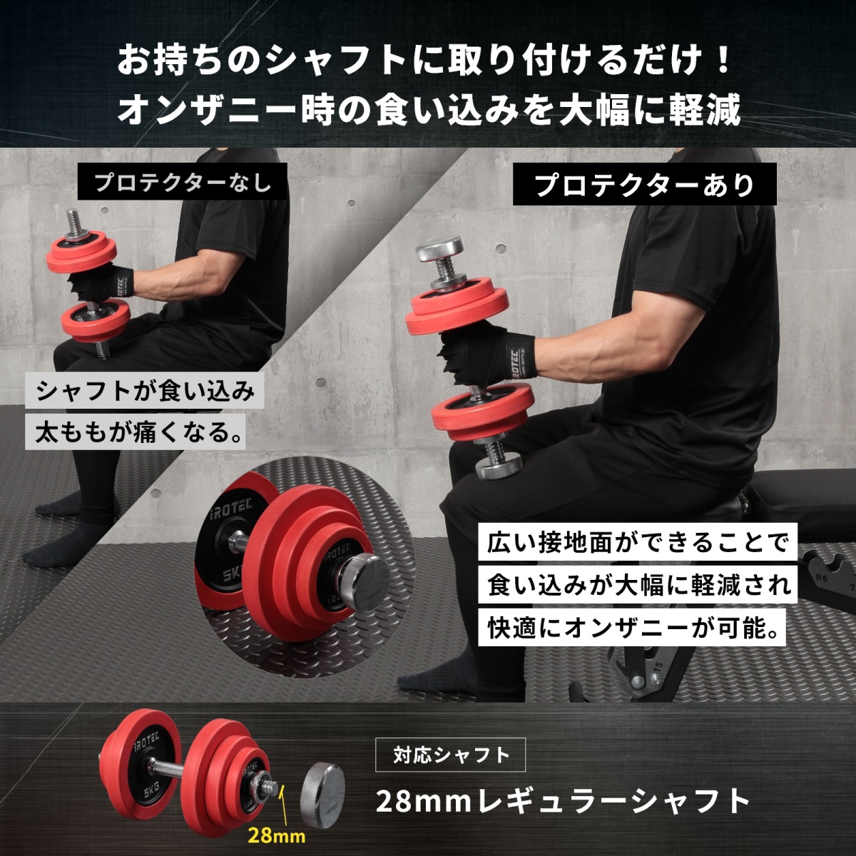 【意匠登録済】【商標登録済】オンザニープロテクターV2-2500[2.5kg×4個セット]/IROTEC（アイロテック）-0