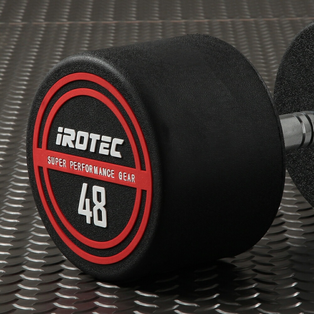①ivanko 施設用ラバーダンベル24kg　ゴールドジム アイロテック Amazon | IROTEC(アイロテック) ジム ダンベル 24KG（オール