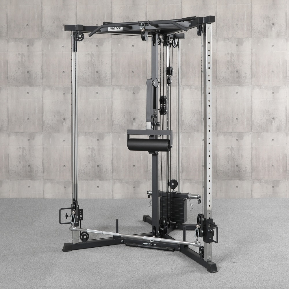 【2025年10月新発売ケーブルバー】IROTEC（アイロテック）デュアルフックストレートバー｜ケーブルマシン用アタッチメント-7