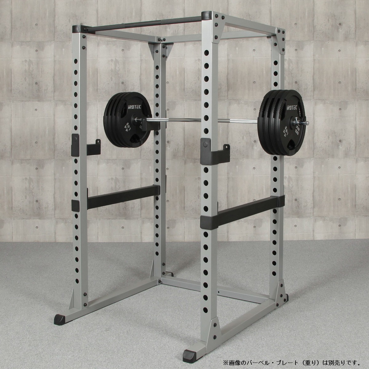 【75mm角、厚さ3mmの極太鋼材フレーム採用！ホームユース最上位モデル】パワーラックHPM/IROTEC（アイロテック）-9