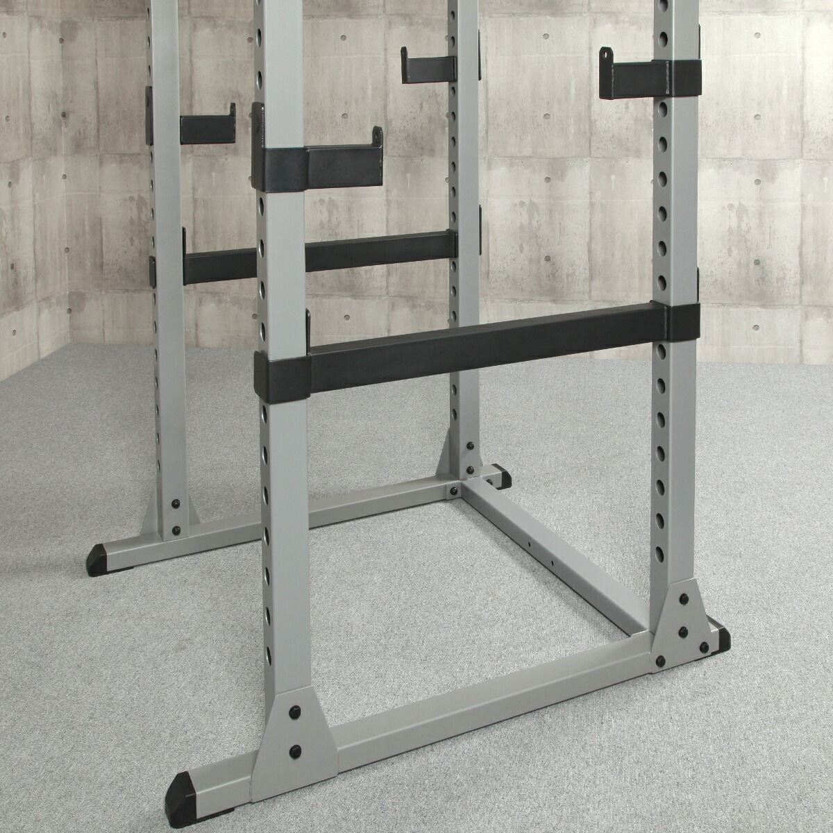 【75mm角、厚さ3mmの極太鋼材フレーム採用！ホームユース最上位モデル】パワーラックHPM/IROTEC（アイロテック）-2