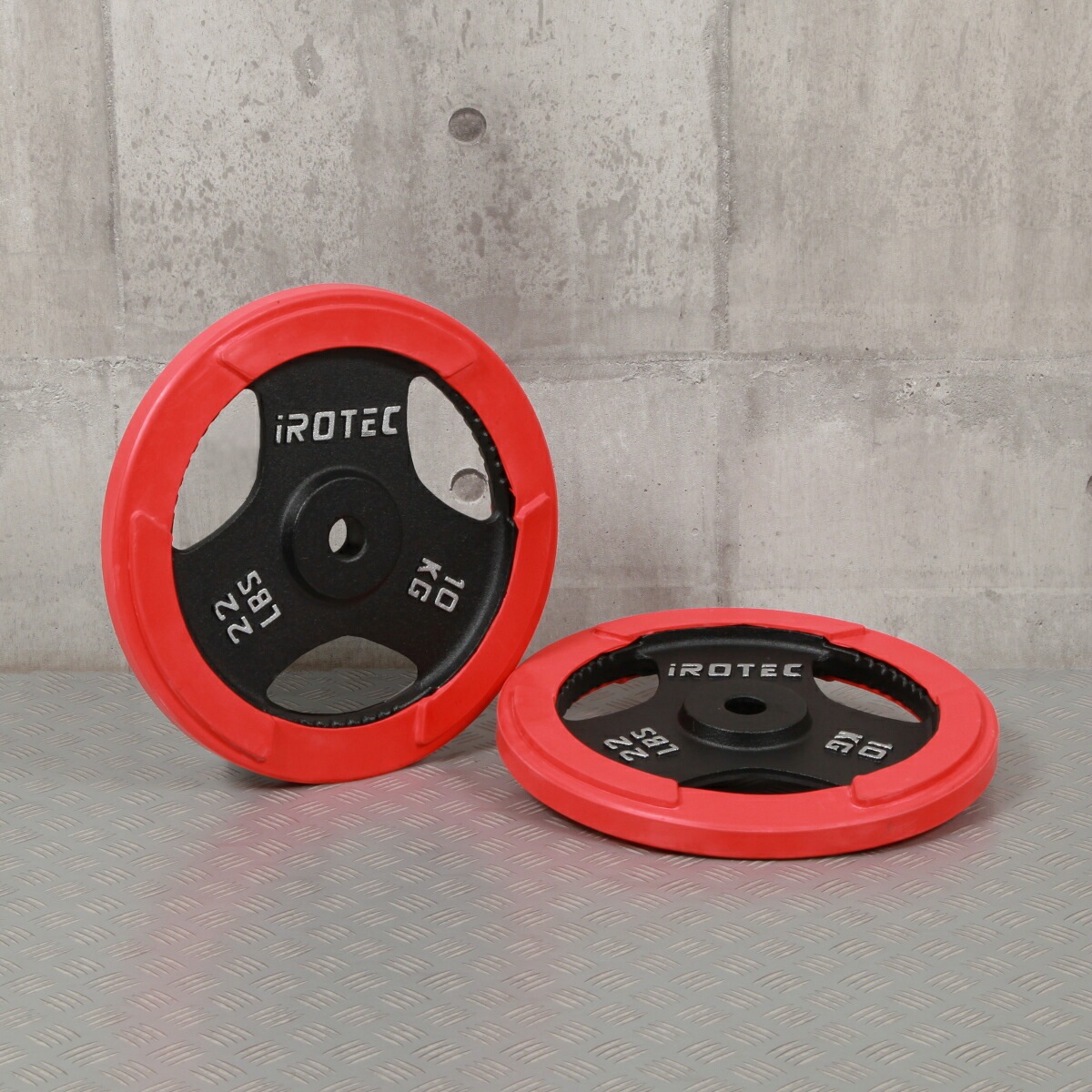 【弊社パワーラックでも使用可能】ショートラバーバーベル98KGセット/IROTEC（アイロテック）-1