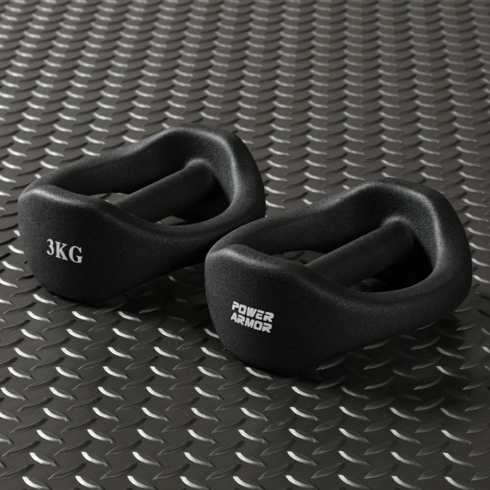 【新デザインダンベル】POWER ARMOR(パワーアーマー)マルチファンクショナルダンベル3KG（3KG×2個セット）-0