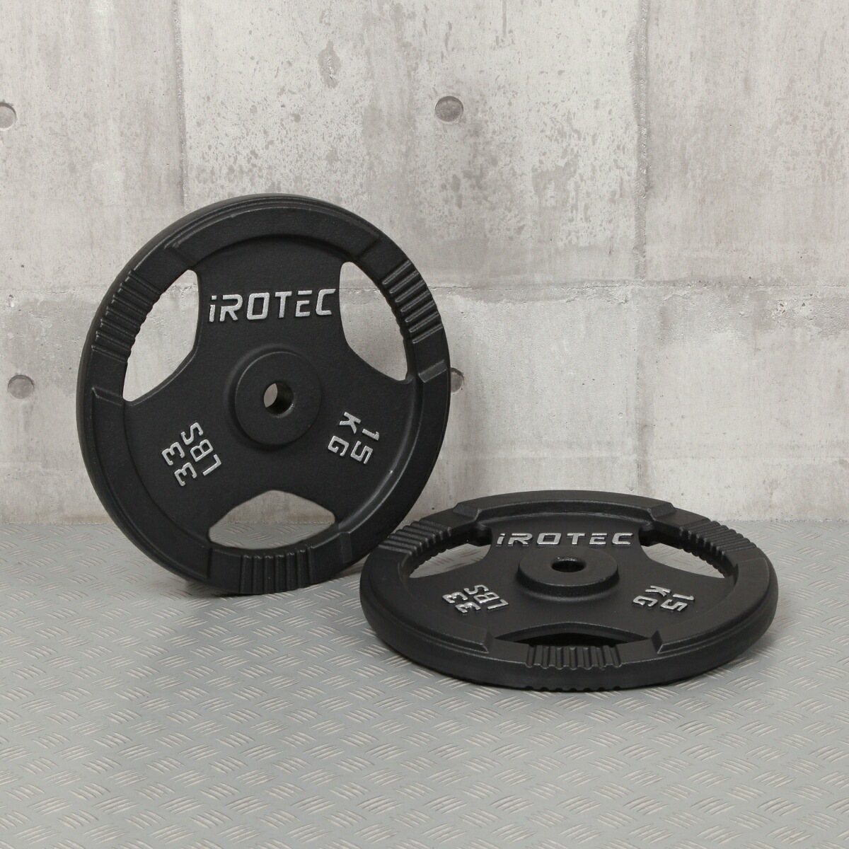 【弊社パワーラックでも使用可能】ショートアイアンバーベル98KGセット/IROTEC（アイロテック）-2