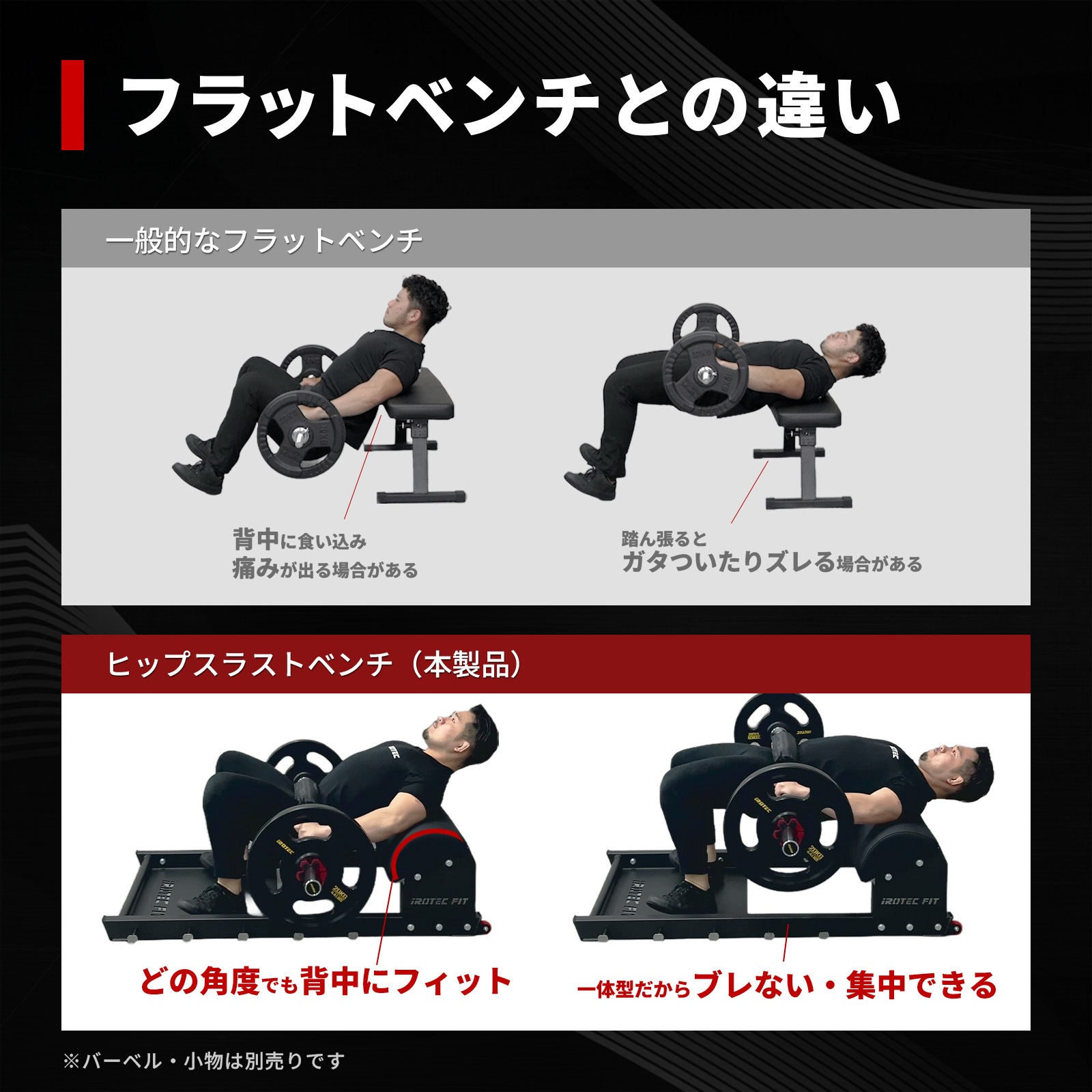 ヒップスラストベンチ/IROTEC FIT（アイロテック フィット）-2