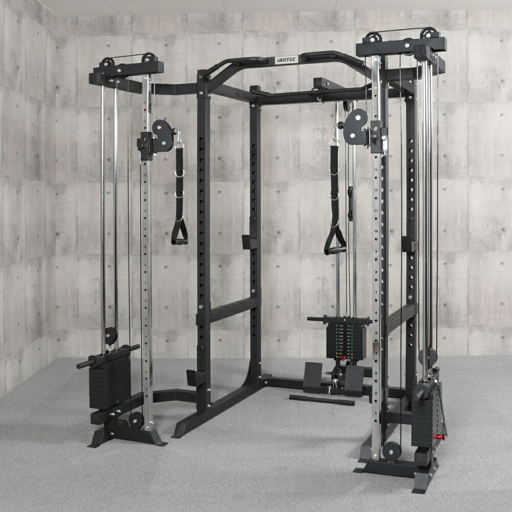 パワーラックブラックコンボ専用ケーブルクロスマシンアタッチメント / IROTEC（アイロテック）-0