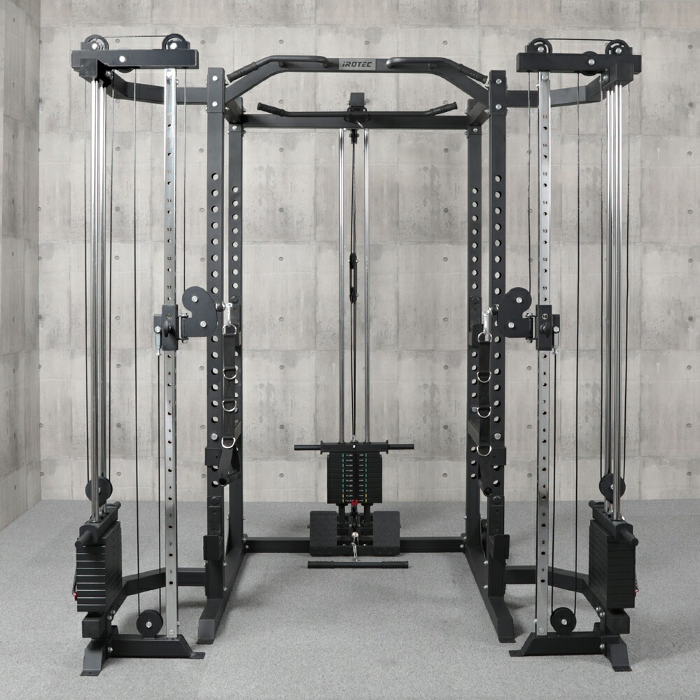 パワーラックブラックコンボ専用ケーブルクロスマシンアタッチメント / IROTEC（アイロテック）-1