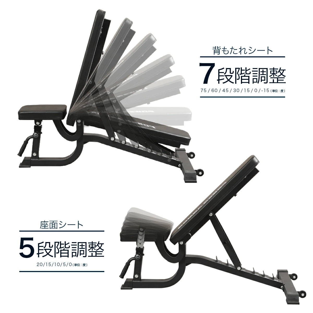 【大好評につき完売！次回入荷予定は12月下旬頃※年内発送不可※】ビルドアップコアセット59（アジャスタブルベンチ+アイアンダンベル59KGセット）/POWER ARMOR（パワーアーマー）-15