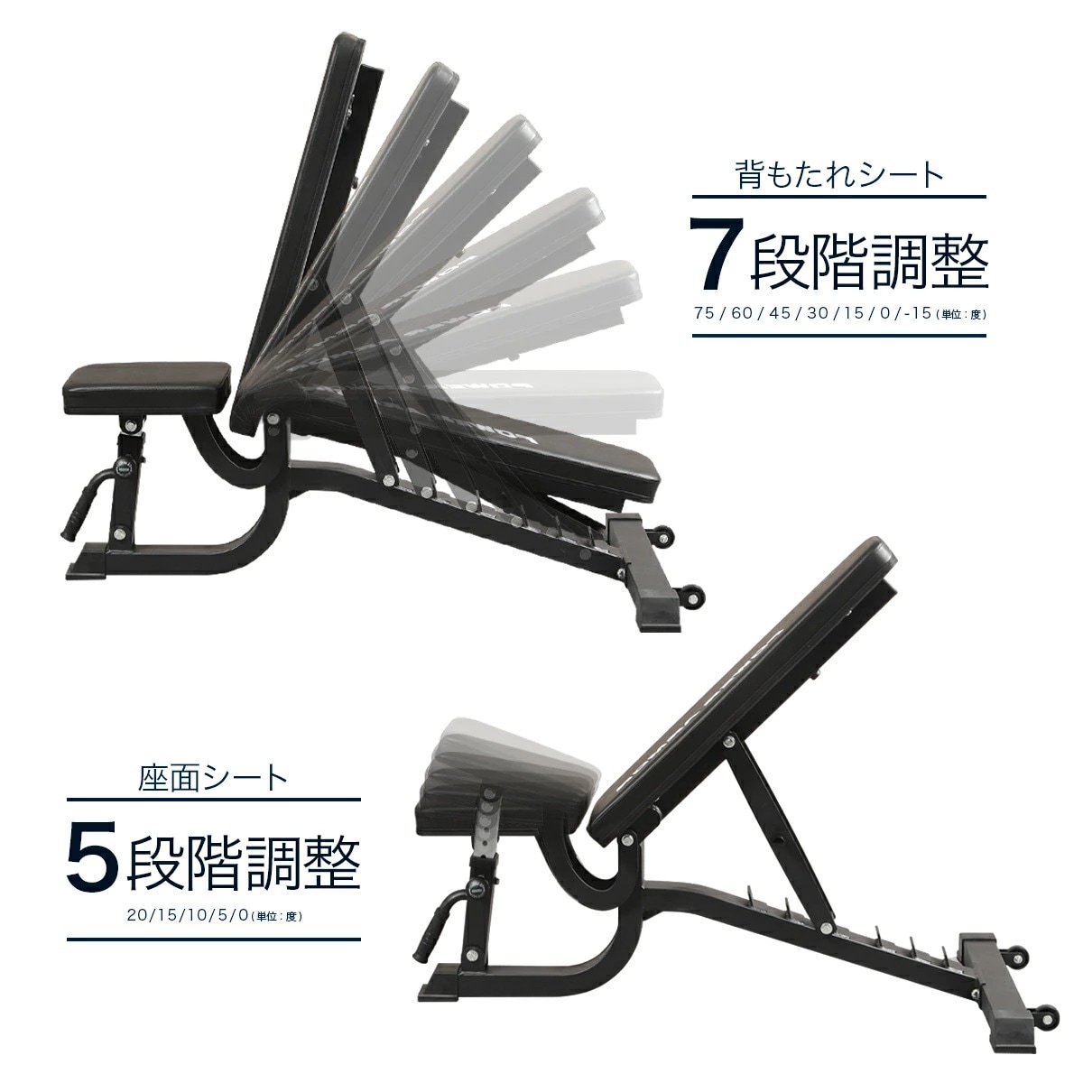 【大好評につき完売！次回入荷予定は12月下旬頃※年内発送不可※】ビルドアップコアセット49（アジャスタブルベンチ+アイアンダンベル49KGセット）/POWER ARMOR（パワーアーマー）-15