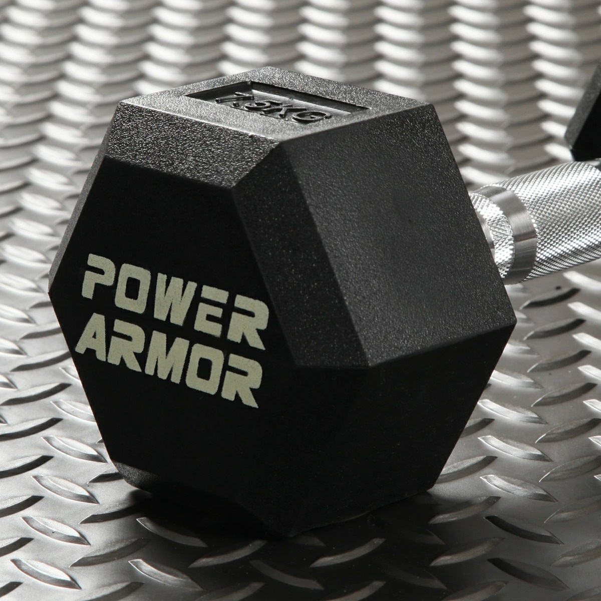 【大好評に付き完売！次回入荷予定は9月下旬頃】ラバーHEXダンベル7.5KG（2本セット）/POWER ARMOR（パワーアーマー）-0