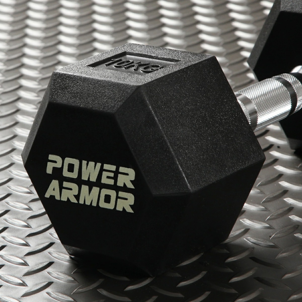 【大好評に付き完売！次回入荷予定は9月下旬頃】ラバーHEXダンベル10KG（1本）/POWER ARMOR（パワーアーマー）-0