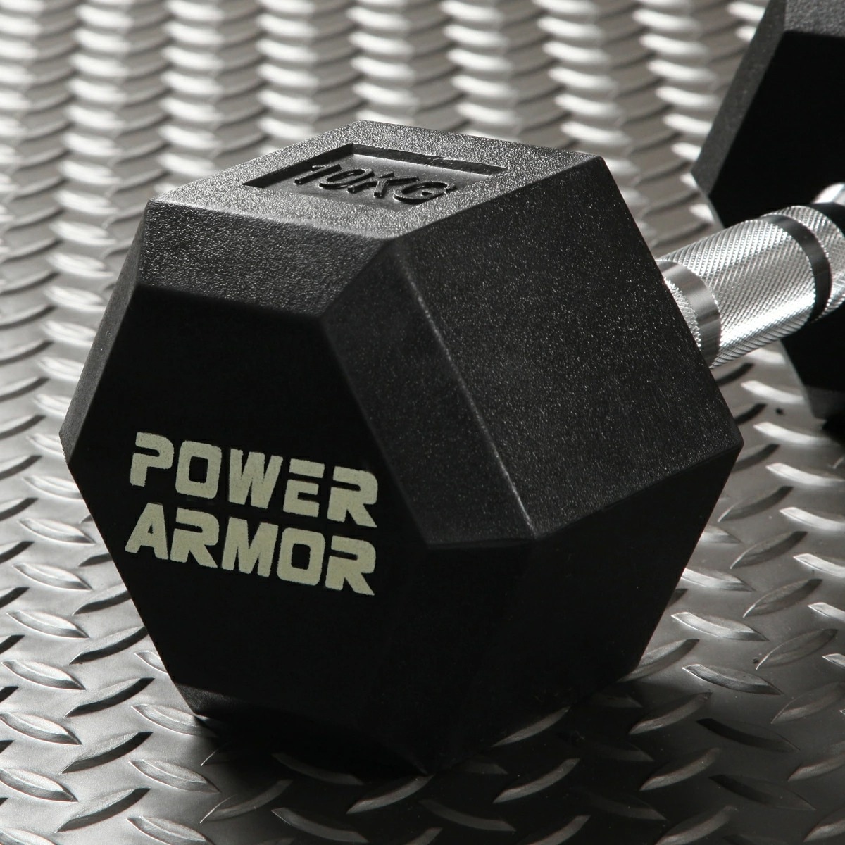 ラバーHEXダンベル10KG（2本セット）/POWER ARMOR（パワーアーマー）