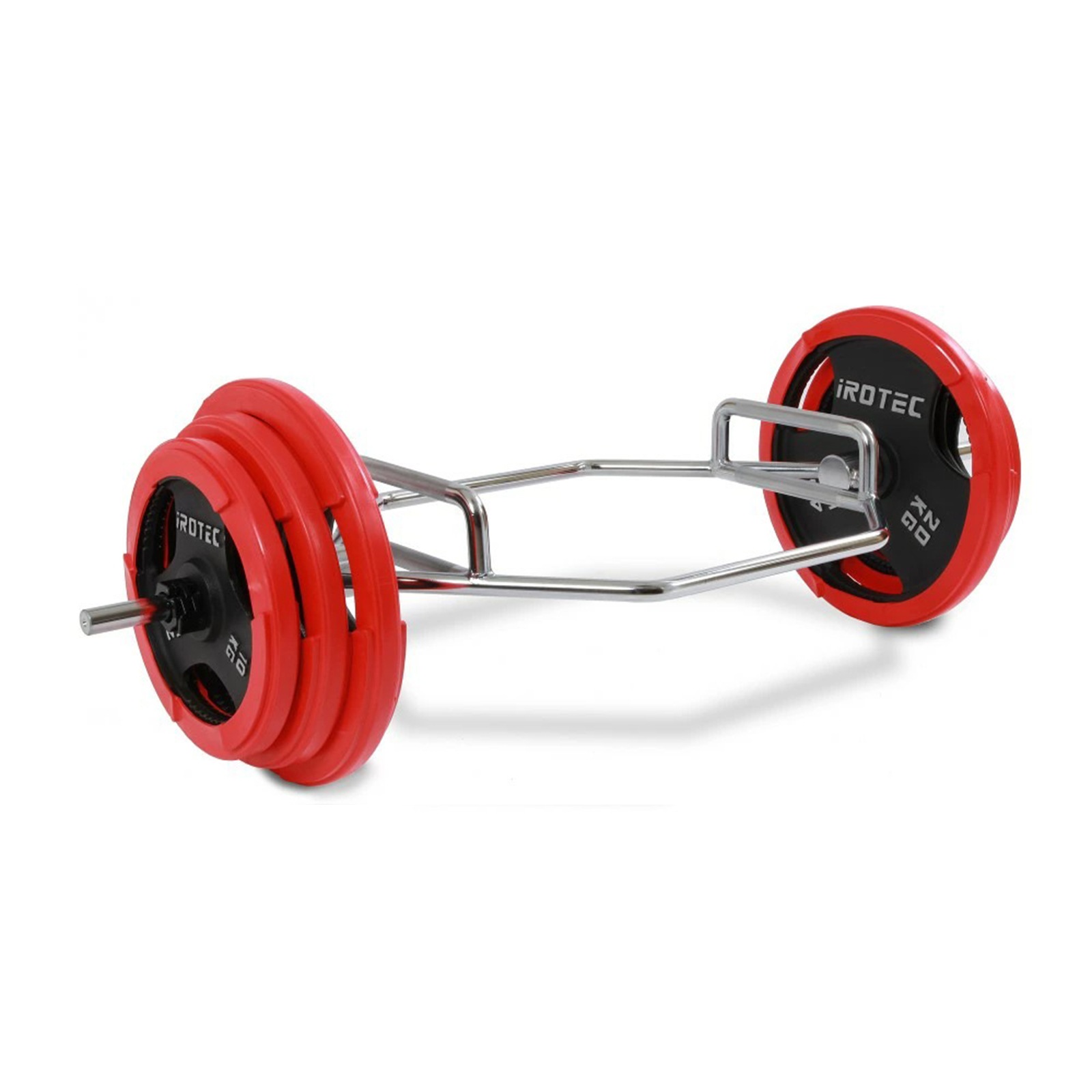 レギュラーHEXバーラバー109kgセット クイックカラー(ブラック) IROTEC